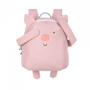 Lässig Kinderrucksack Backpack Schweinchen Bo 3D- Desingn rosa